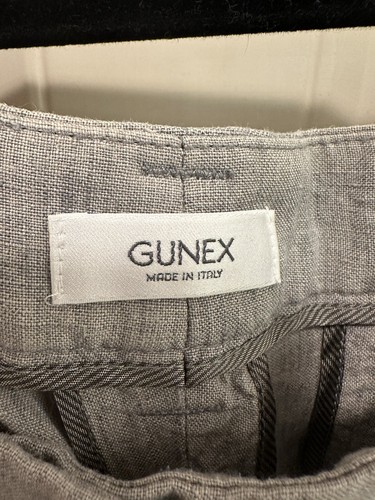 Pantalone lino grigio gunex - grigio,