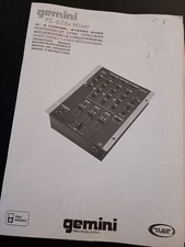 ISTRUZIONI / MANUALE ORIGINALI GEMINI PS-626X MIXER