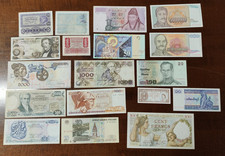 Lotto di 18 Banconote Estere da Classificare, SI PARTE DA 1€!!!