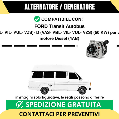 Alternatore ford transit - alternatore,