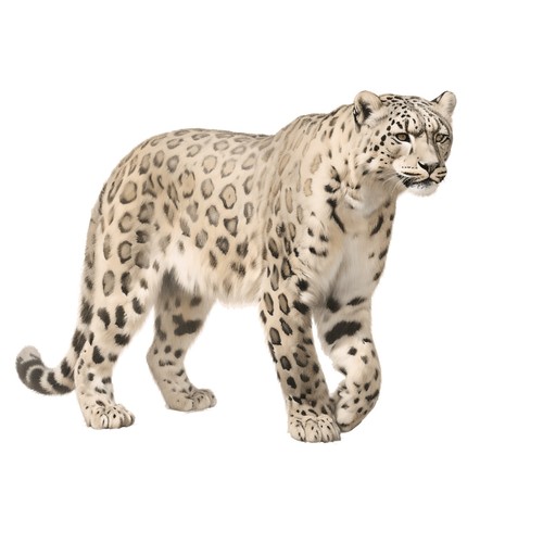 Adesivi leopardo delle nevi - leopardo,