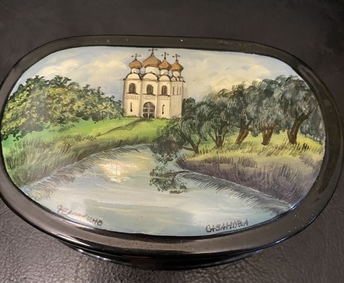Fedoskino hand painted signed - fedoskino,