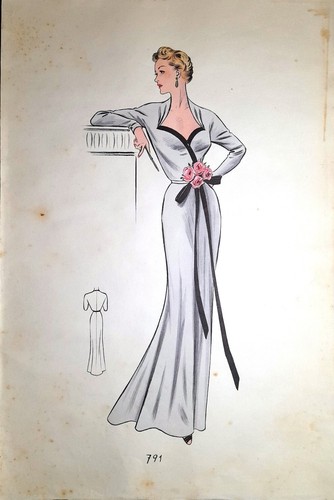 Stampa antica moda femminile - antica,
