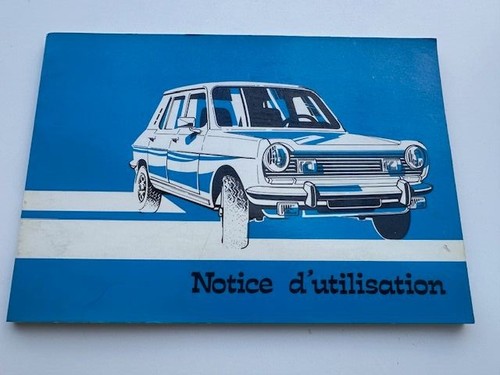 Simca 1100 chrysler notice - simca,