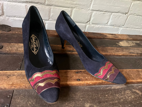 Navy nubuck camoscio - navy,