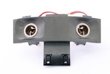 BMW E65 E66 Trim Console Centrale Prese Accendino Posteriore Copertura Argento 