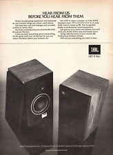 JBL ALTOPARLANTI vintage anni 70 rivista stampa pubblicità monitor broadcast 4301 pagina pinup