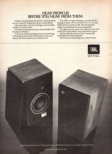 Jbl altoparlanti vintage - altoparlanti, anni