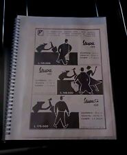 VESPA 125 150 GS PIAGGIO pubblicità Epoca rivista 1955 19.5x27.5