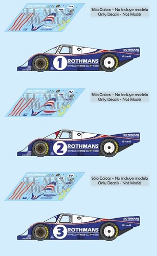 Decals porsche 956c mans - porsche,