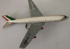 Aeromodello Aereo ALITALIA DC8 in latta Vintage Pubblicitario Japan