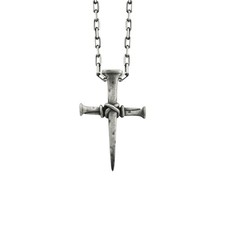 Collana Nails Cross in argento