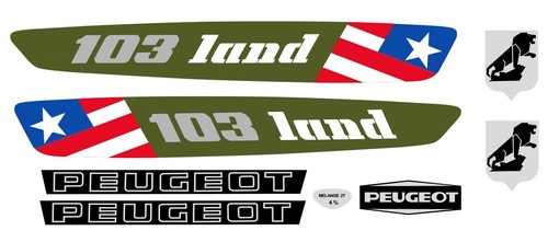 Peugeot 103 land - 103, decal