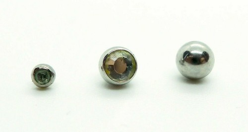 Set pezzi piercing acciaio - 3,