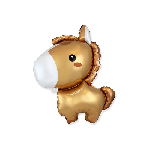 Palloncino pony marrone - palloncino,