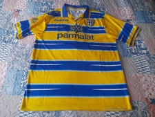MAGLIA SHIRT FOOTBALL CALCIO PARMA PARMALAT ASPRILLA HOME XL. LEGGI READ