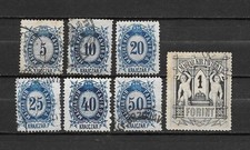 UNGHERIA, HUNGARY, 1873 Telegrafo n° 1/6 USATI e NUOVI/* MH - lotto