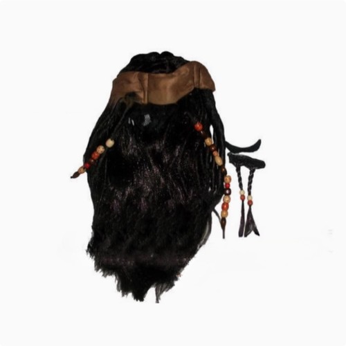 Parrucca jack sparrow pirati - jack,