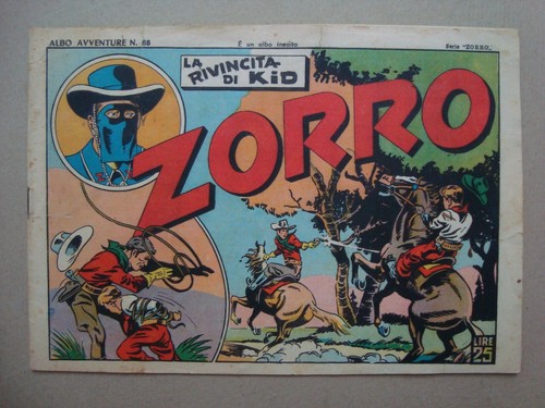 Zorro episodio albo - zorro, "albo