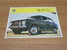 BROCHURE DEPLIANT PROSPEKT GIANNINI 850 - 950 BERLINA 1000 SPORT PROTOTIPO (M46)