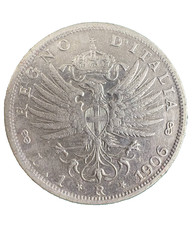 Moneta 1 Lira 1906 Vittorio