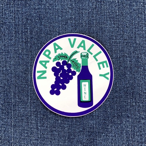 Adesivo napa california wine - adesivo,