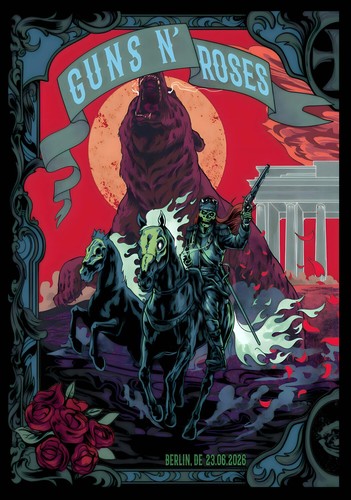 Poster guns roses live 2026 - poster,