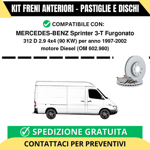 Kit freni anteriori - kit,