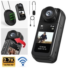 Bodycam Mini Telecamera di Sorveglianza HD 1080p Telecamera Corpo Portatile 180° Impermeabile