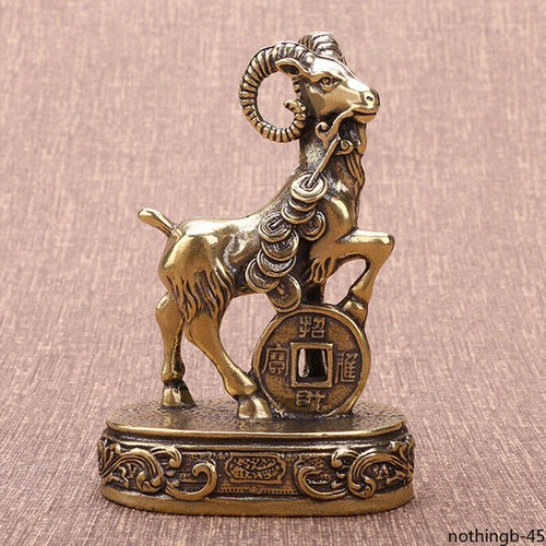 Statuine capra ottone