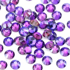 Strass cristallo velluto viola