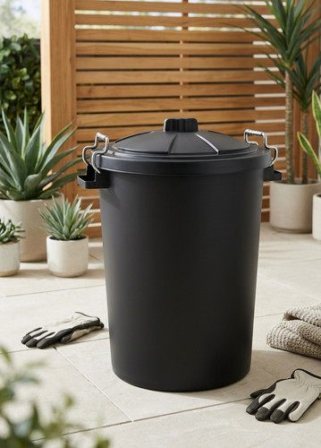 Pattumiera 50l con coperchio - pattumiera,