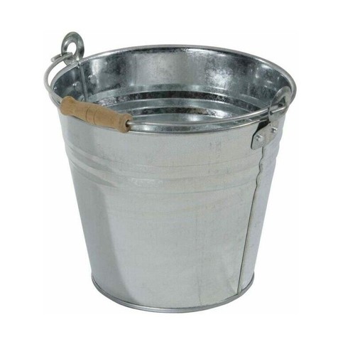 Secchio zincato per giardino