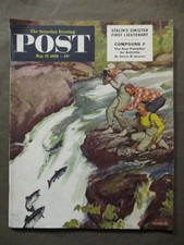 Vintage Saturday Evening Post May 17, 1952  Meade Schaeffer cover art