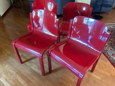 4 sedie vintage anni 60 - Modello MITO  di Tisettanta T70 designer Carlo Bartoli