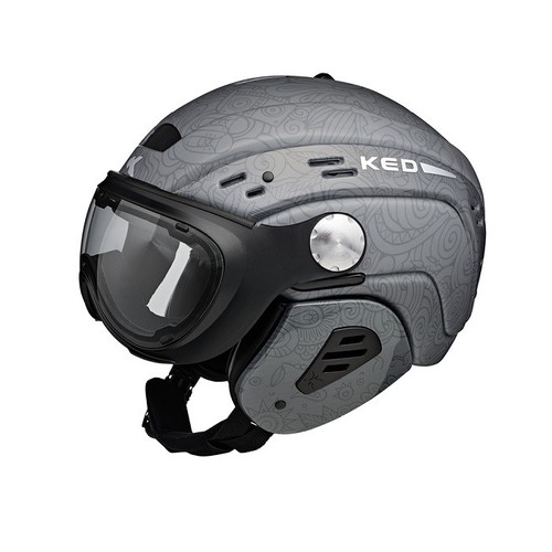 Casco sci con - sci, visiera