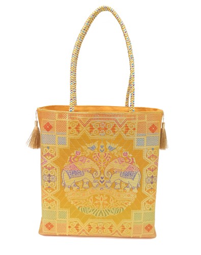 Borsa mano senape etnica - mano,