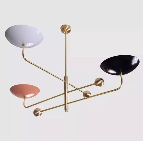 Lampadario moderno ottone - , 3