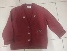 Giacca Donna Tirolo Montagna Vintage Originale Distler Bordeaux