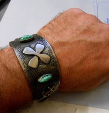 GROSSO BRACCIALE BRACCIALETTO CON ANCORE E PIETRE - MARINA MARINAIO LUPO DI MARE