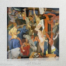 Crocifissione Guttuso QUADRO MODERNO STAMPA TELA QUADRI ARREDAMENTO CASA ARTE