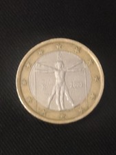 1 EURO ITALIA 2002, LEONARDO DA VINCI Circolata 