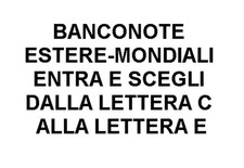 BANCONOTE ESTERE-MONDIALI