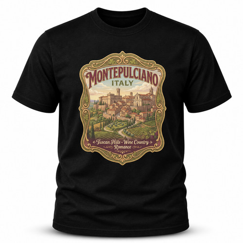 Shirt grafica montepulciano - t-shirt,