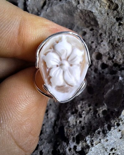 Anello con cammeo inciso - inciso, a