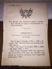 REGIO DECRETO STAB QUADRO ORGANICO UFFICIALI COMMISSARIATO MILITARE MARITTIMO