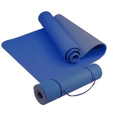 TAPPETO YOGA ARROTOLABILE TAPPETINO 6MM AEROBICA FITNESS PILATES ANTISCIVOLO