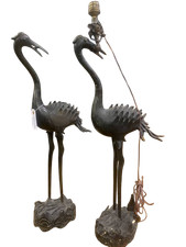 2 grandi uccelli gru aironi