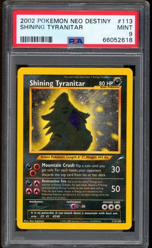 2001 pokemon shining tyranitar - pokemon,