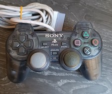 Controller PlayStation PSone SCPH-110 Trasparente blu RARO ps1 DualShock 